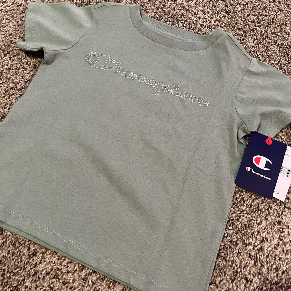 Champion Kids Olive Short Sleeve Tee
